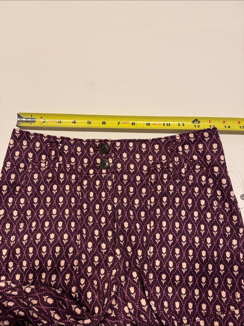 Anthropologie Maeve The Naomi tulip print Wide-Leg Flare Pant - Picture 9 of 9